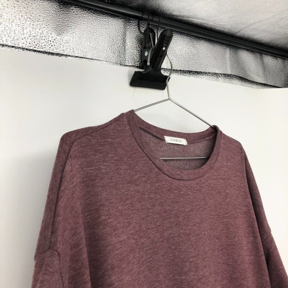 CHERISH Oversized, Tunic Pullover Sweater with Elbow Patches & Pockets S - Picture 8 of 16